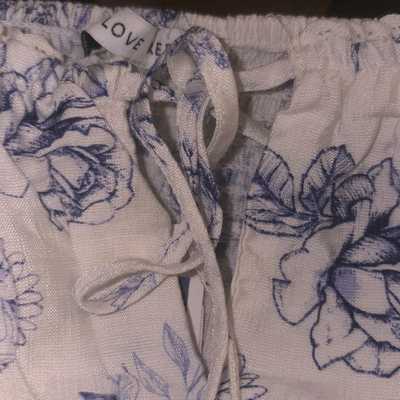 Love Tree 2 Piece Off Shoulder Balloon Skirt Floral Set - Picture 9 of 16